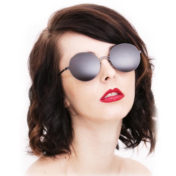 O2 Eyewear 8235 Rimless Round Sunglasses - Picture 5 of 8